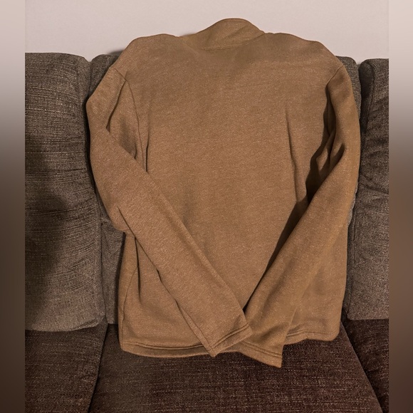 Columbia Men's Tan Sweatshirt Quarter Zip - Picture 3 of 3